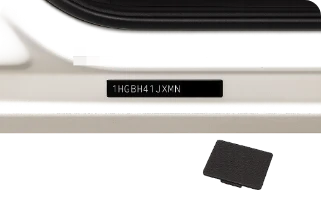 車台番号を見える状態にして受検