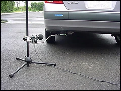 Proximity exhaust noise inspection