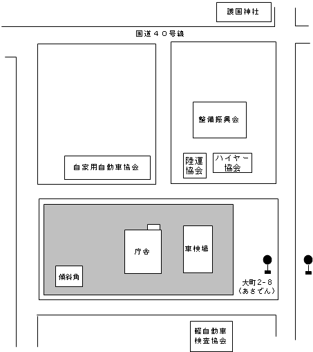 旭川事務所の周辺地図