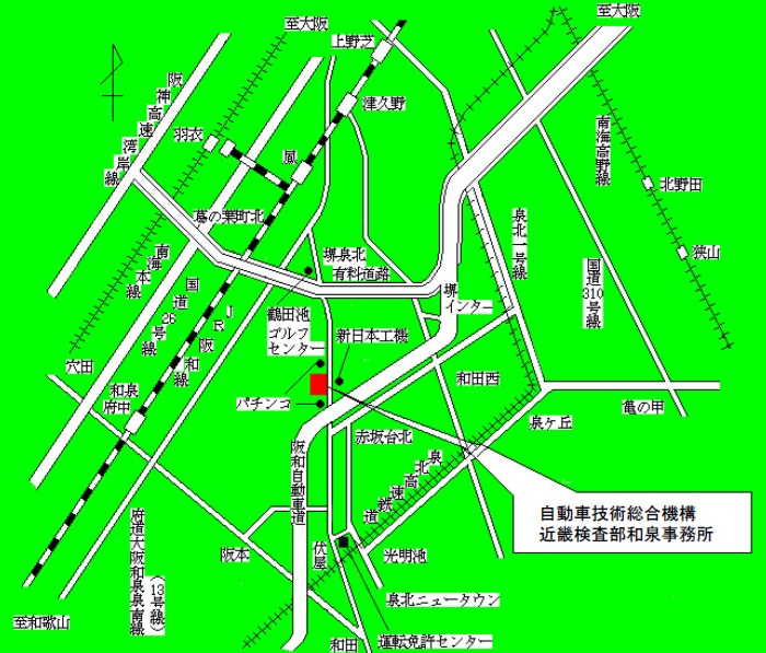 和泉事務所の周辺地図